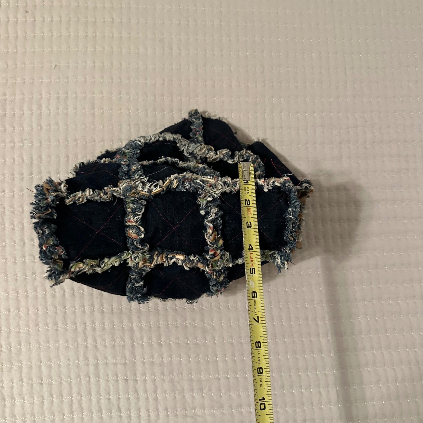 Handmade quilted shoulder bag patchwork tote purs… - image 4