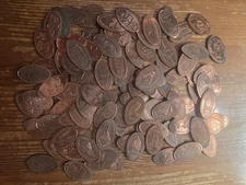 100+ Assorted Pressed Elongated Pennies From Pennsylvania See Description