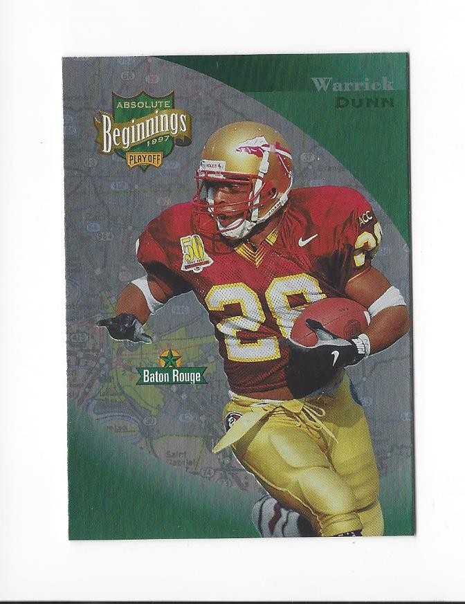 1997 Warrick Dunn RC Rookie cards Buccaneers - You Choose
