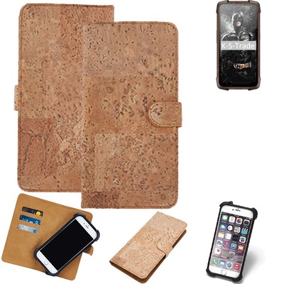 FÜR Cubot KingKong 5 Pro HÜLLE TASCHE KORK CORK ETTUI SCHUTZ COVER