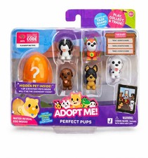   Adopt Me Perfect Pups Set NEW Sealed w/ Mystery Egg  Code Roblox Dogs Pack  