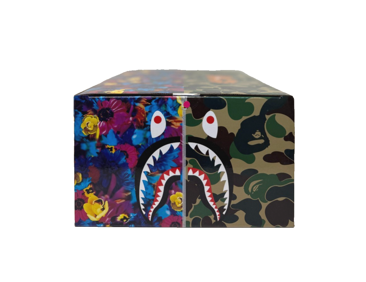 A BATHING APE - 3体 BE@RBRICK × BAPE mika ninagawa SHARK Bearbrick x Bape x Mika Ninagawa Shark 100% & 400% Set Green
