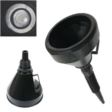 Flexible Spout Fuel Funnel With Mesh Filter For Auto Fluids