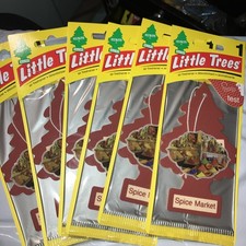 6 Little Tree Spice Market Air Fresheners Discontinued Scent Freshners