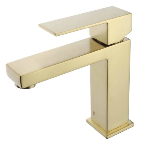 Fine Fixtures Modern Single Hole Bathroom Sink Faucet with Satin Brass - Picture 2 of 5