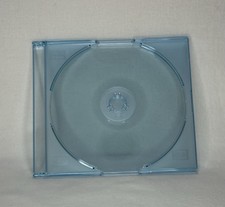 10 pcs New 5.2mm Slim CD Jewel Case - Tinted Blue Tray Single Disc Media Storage