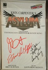 John Carpenter's Asylum Issue 3 Exclusive Signed Sandy King NY Comic Con Horror