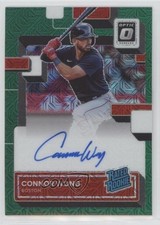 2022 Panini Donruss Optic Green Mojo Prizm 55/88 Connor Wong #RRS-WO Auto 0m89