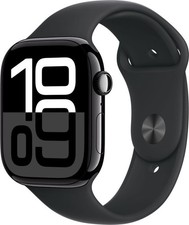 Apple Watch S10 42mm Jet Black Schwarz mit Sportarmband M/L GPS + Cellular