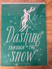 Chalk Couture Dashing Through The Snow A Size Transfers Stencils 5x7 New Retired