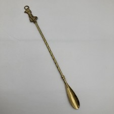 Vintage Brass Cat Shoe Horn 51cm Long Decorative Figural Handle