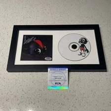 LIL DARKIE SIGNED SWAMP CD ALBUM AUTOGRAPH SPIDER GANG RAPPER FRAMED PSA COA