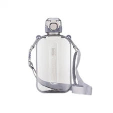 Flat Water Bottles Sports Water Bottle With Shoulder Strap 750ml Large Capacity