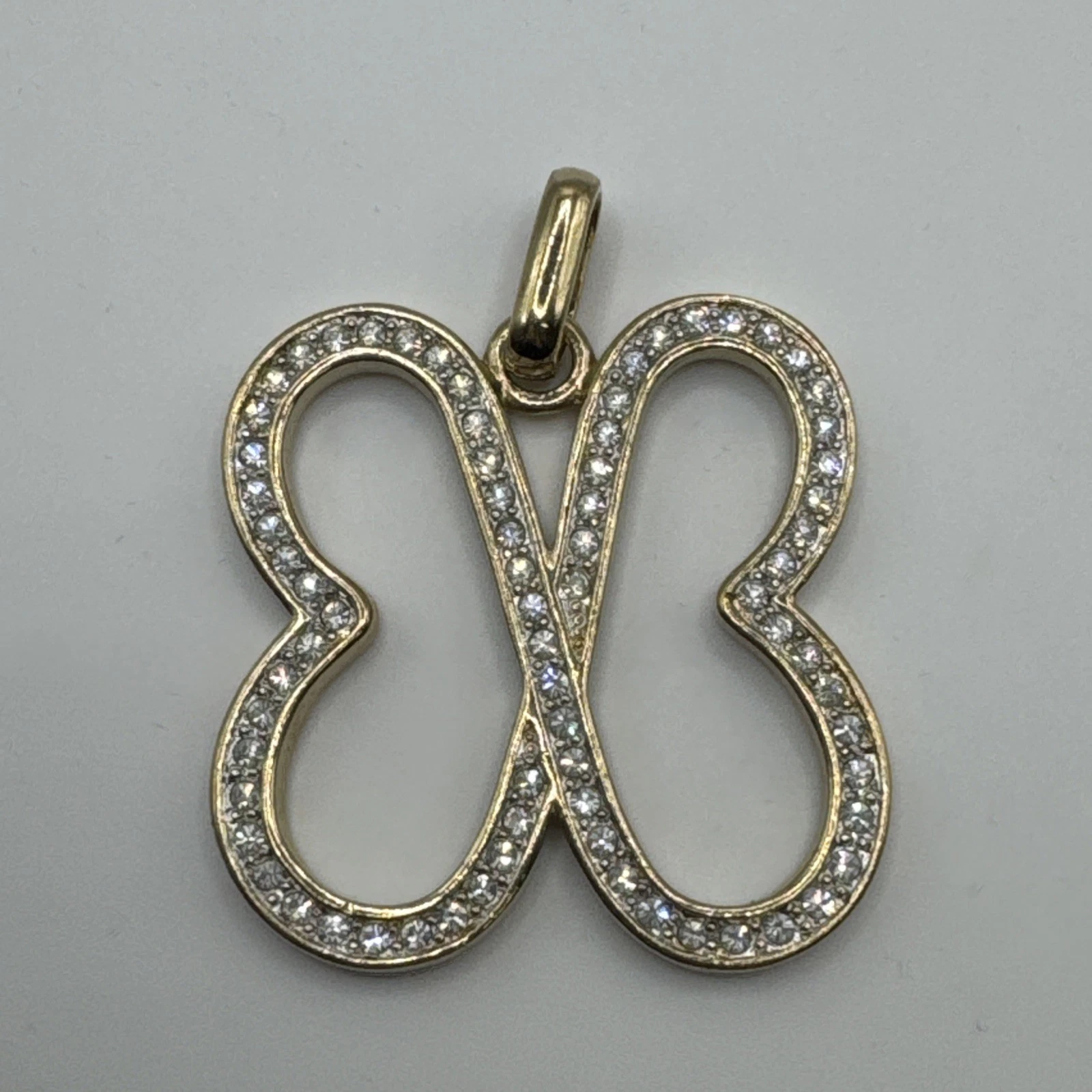 Bijoux Fantaisie Pendentif Doré Avec Strass