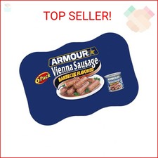 Armour Star Vienna Sausage, Barbecue Flavored, Canned Sausage, 4.6 oz Pack of 6