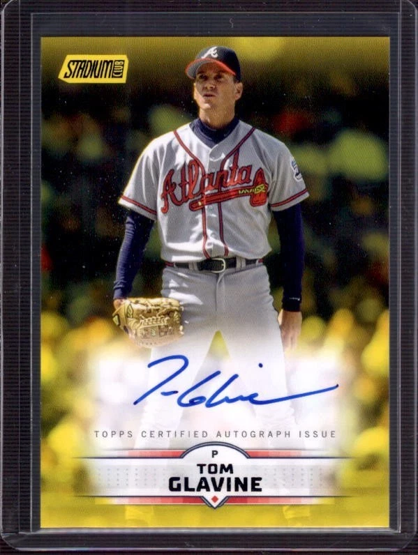 グラビン 直筆サイン Tom Glavine 直筆サイン 2025topps Stadium Club