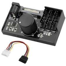 4 Pin 12V PWM Fan Controller 6 Fans Supported , PC Fan Adapter Hub Powered by