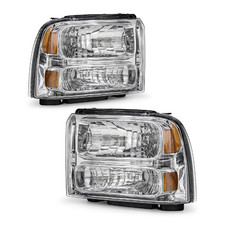 Adcarlights Headlight Assembly Compatible 2005 2006 2007 Ford F250 F350 F450
