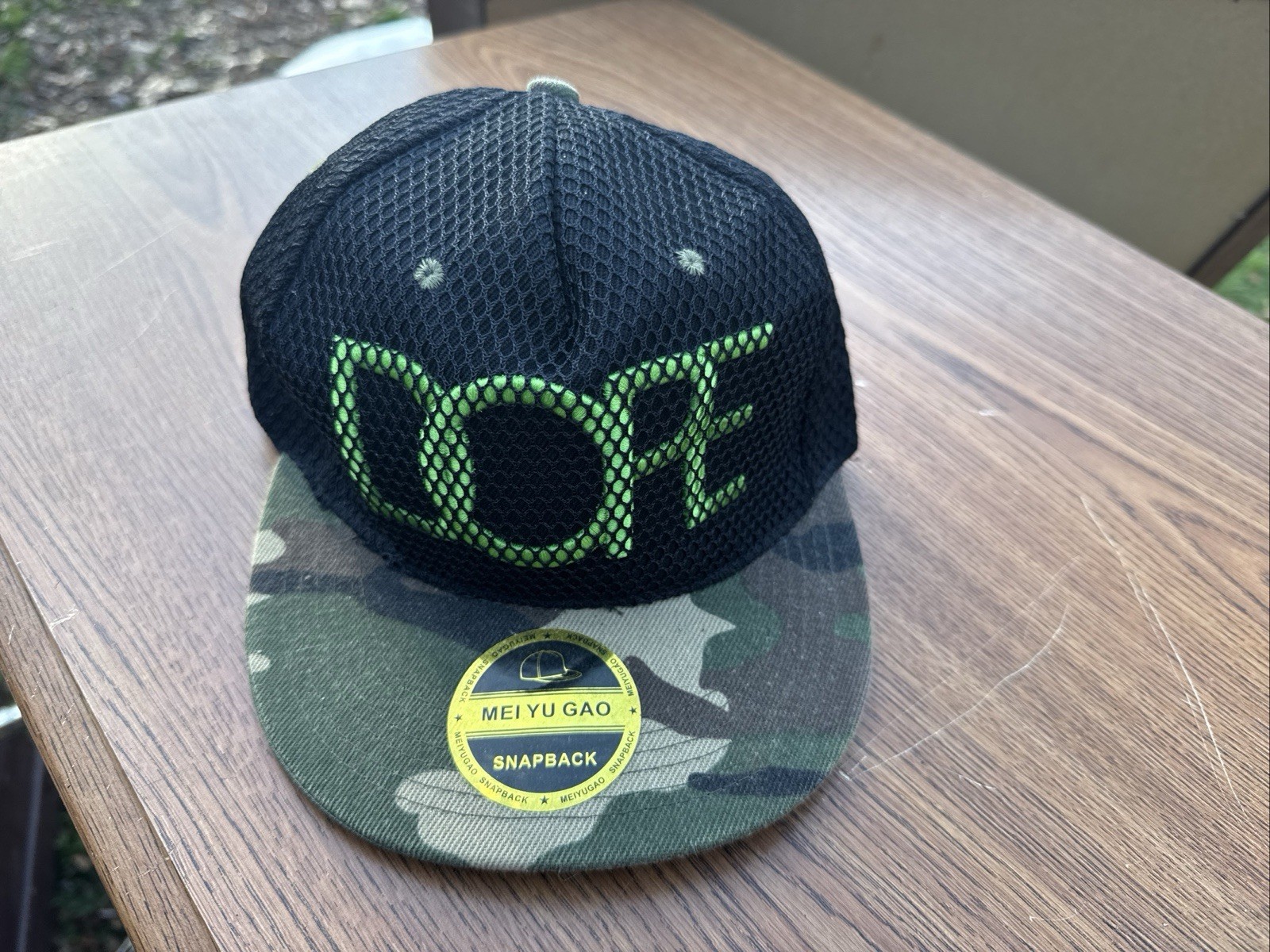 DOPE Snapback Flat Brim Adjustable Baseball Cap H… - image 1