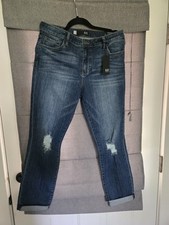 Kut From The Kloth Catherine Boyfriend Womens Jeans Size 8 Dark Wash High Rise