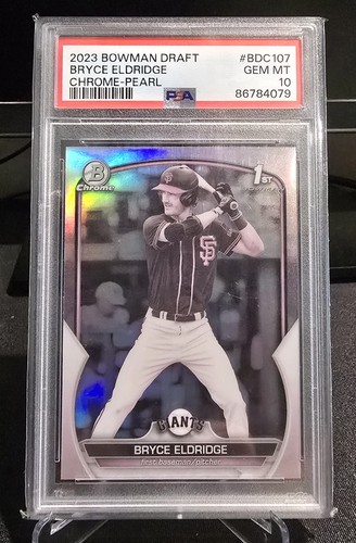 Bryce Eldridge [Pearl] #BDC-107 2023 Bowman Draft Chrome card