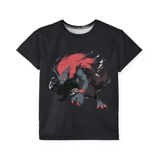 Pokemon Characters Youth Size Clothing Custom Design Printed Front T-Shirts