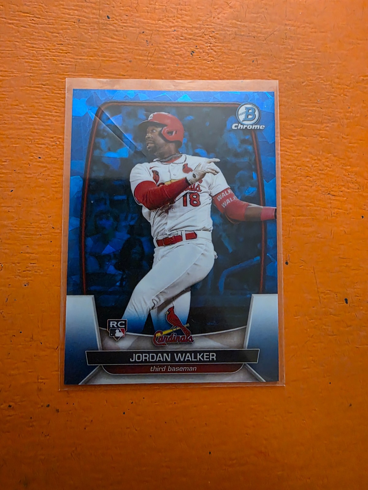 2023 Bowman Chrome Sapphire Jordan Walker Rookie #18 RC CARDINALS
