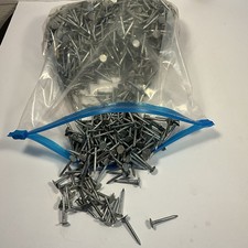 5 LBS 1-1/4" Electro Galvanized Roofing Nails appx. 210 nails / lb NOS
