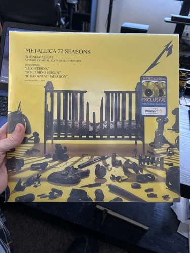 Metallica 72 Seasons Vinyl 2LP Walmart Limited Edition New Sealed Yellow Black