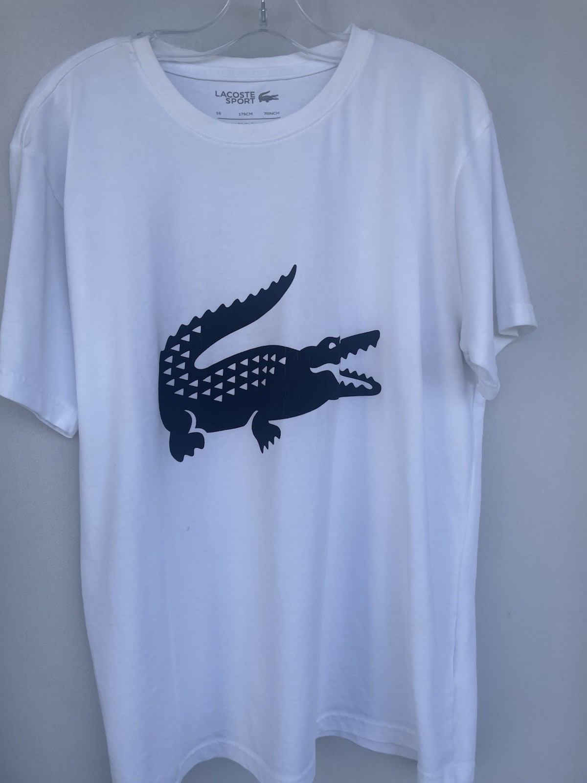 Lacoste Teens White Shirt Size 16 Year Old 100% Cotton Short Sleeve thumbnail 3