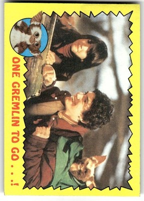 1984 Topps Gremlins 63 One Gremlin to Go ...! Zach Galligan Phoebe Cates 