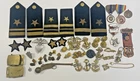 Lot #16 Vintage Military Estate Collection Patches Medals Pins Badges WWI WWII