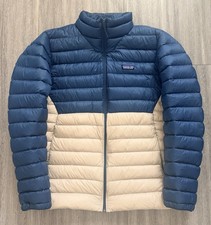 LikeNEW Patagonia Down Sweater Mens XL Blue / Cream Puffer Jacket Coat STY84675