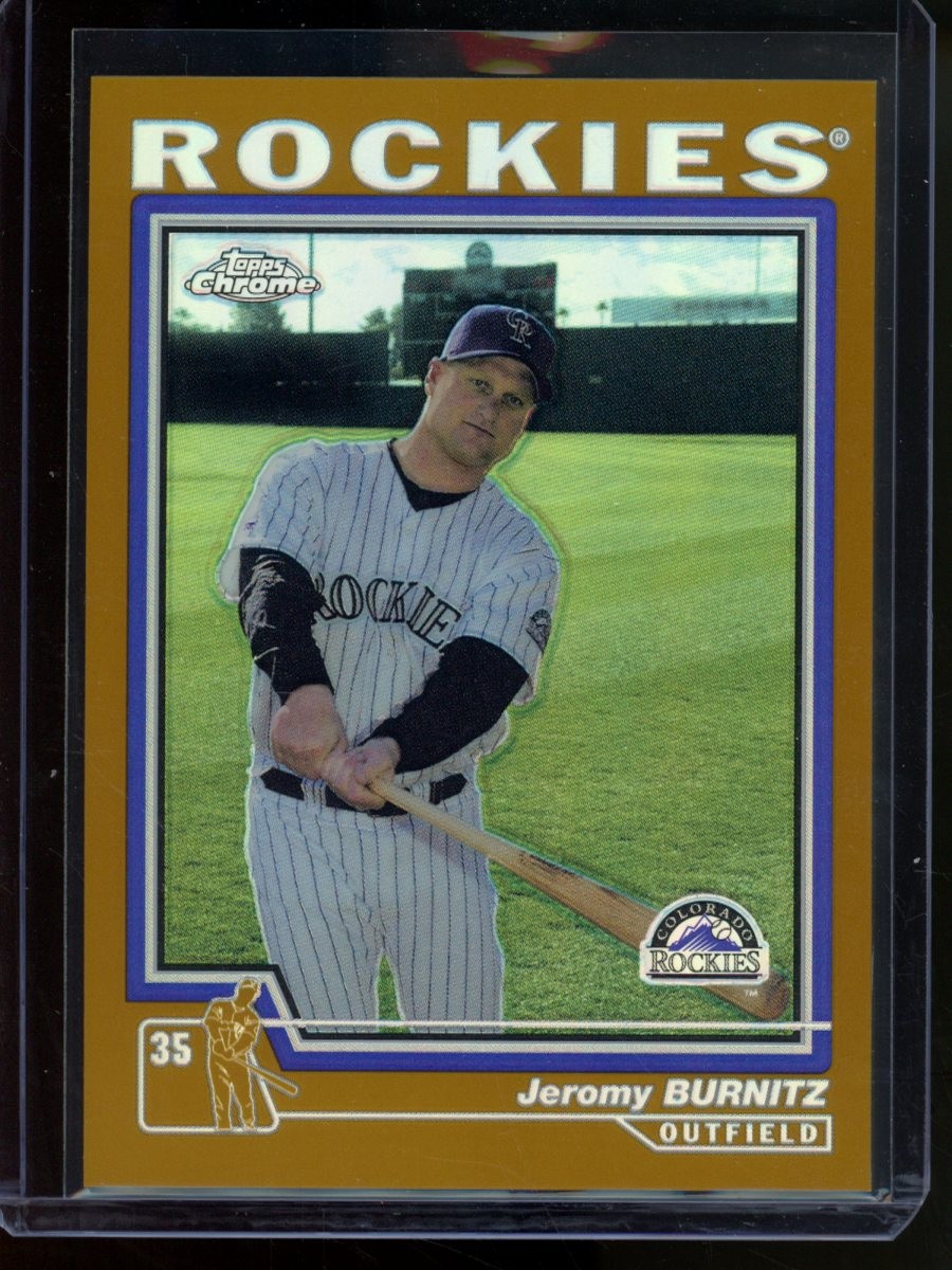 2004 Topps Chrome Jeromy Burnitz Gold Refractor #317