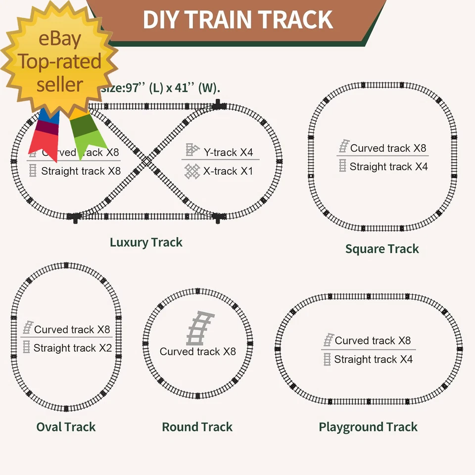 Train Set with Remote Control,Electr - Image 4 of 4