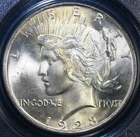 1923 $1 Peace Silver Dollar ~ PCGS MS64 ~ Green Label
