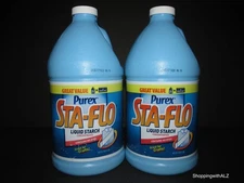 NEW LOT 2 Purex Sta Flo Liquid Starch Concentrated Laundry Crafts 64 oz