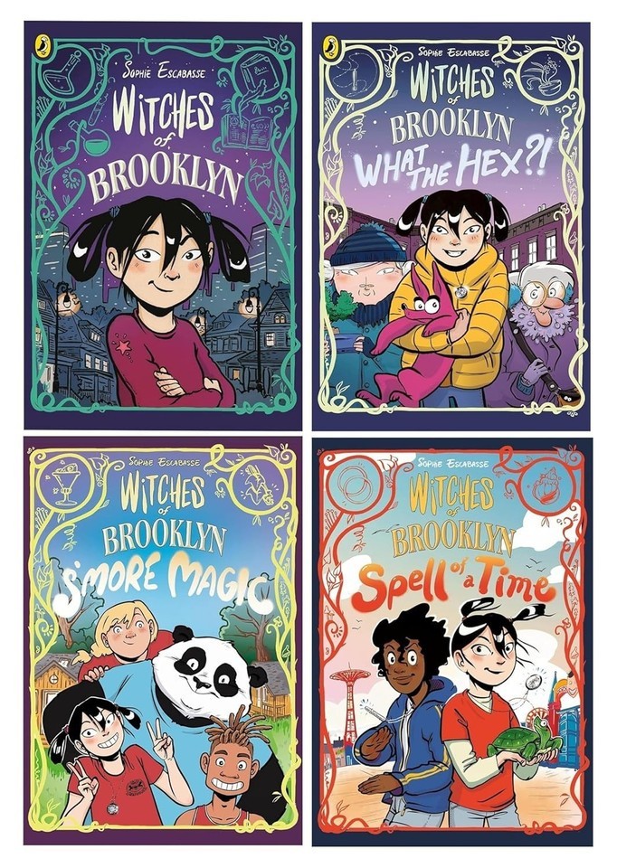Witches of Brooklyn Graphic Novel Series 4 Books Set by Sophie Escabasse