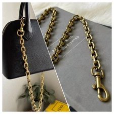 Brass Oval Shoulder Strap Replacement for Saddle Bag 23.75"