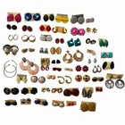 Vintage 80’s 90’s pierced Earrings Lot of 50+ Pairs unsigned costume jewelry