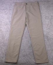 Banana Republic Pants Mens 36x34 Polyester Khaki Trouser Casual Slim Fit GUC