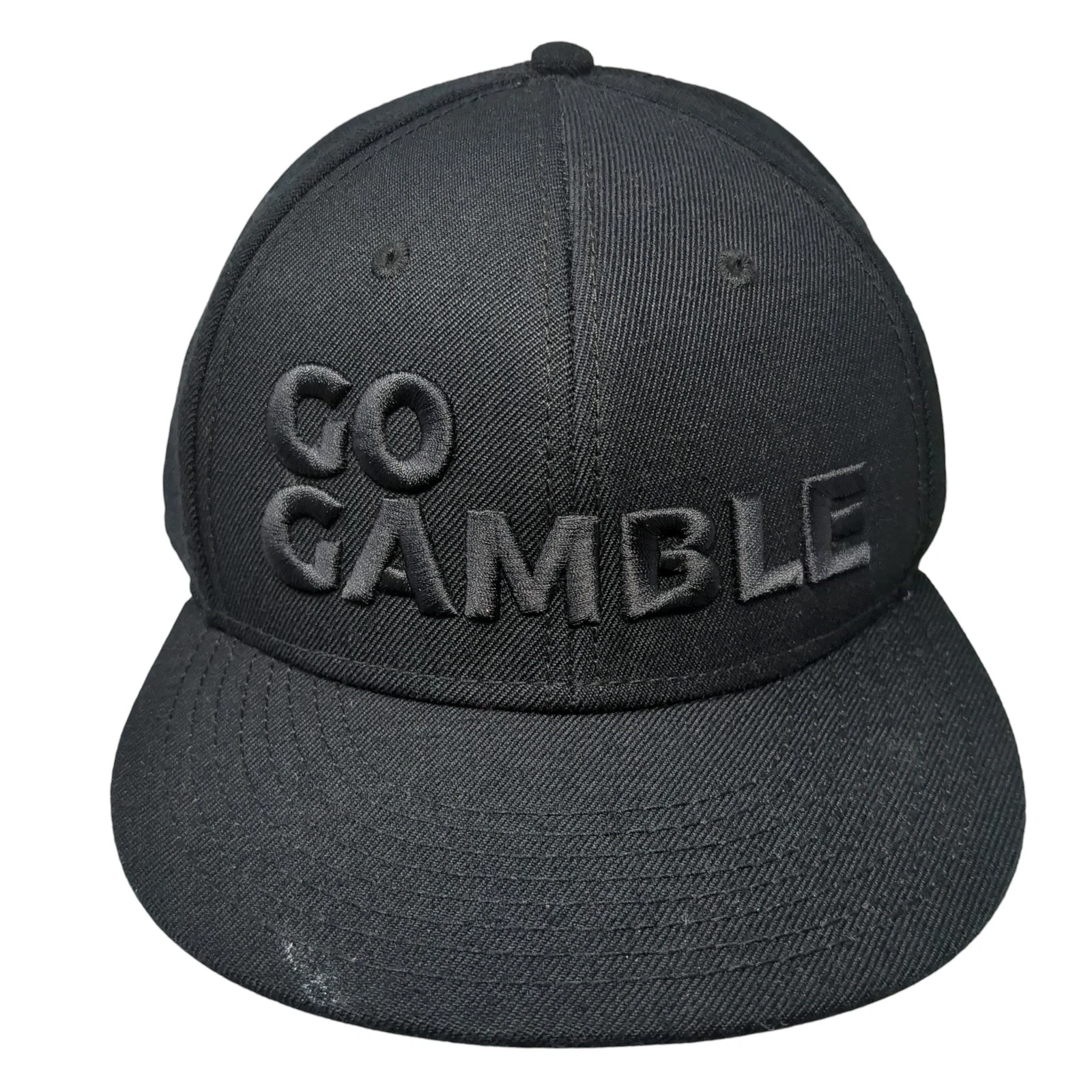 Go Gamble Snapback Cap Black One Size Adjustable Embroidered 6 Panel Otto