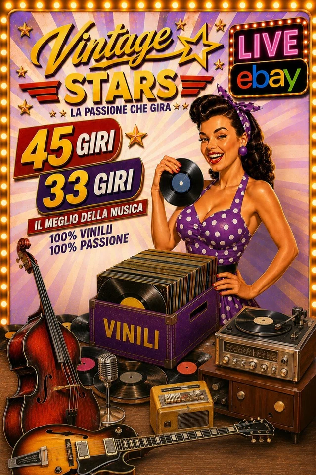 Live di oggetti Vintage : Vinili 45 - 33 giri  -  del 05/08/26