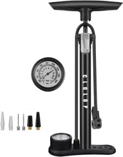 CLOLOP Bike Floor Pump with Gauge,Bike Air Tire classic gauge 