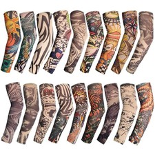 18 Pcs Temporary Tattoo Arm Sleeves Fake Tattoo Sleeves for Men Women