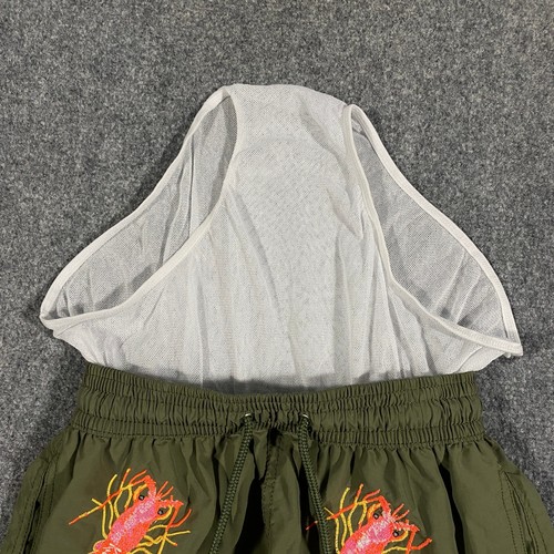 Pantalones Cortos de Natación Les Canebiers Bordados Langosta Adulto Medianos Verde AOP Traje de Baño - Imagen 20 de 20