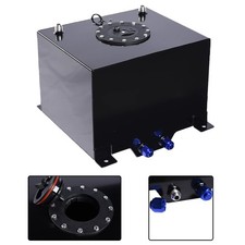 8 Gallon Aluminum Fuel Cell with Level Sender for Racing Street Black