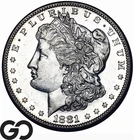 1881-S Morgan Silver Dollar Coin, Proof-Like Choice BU++