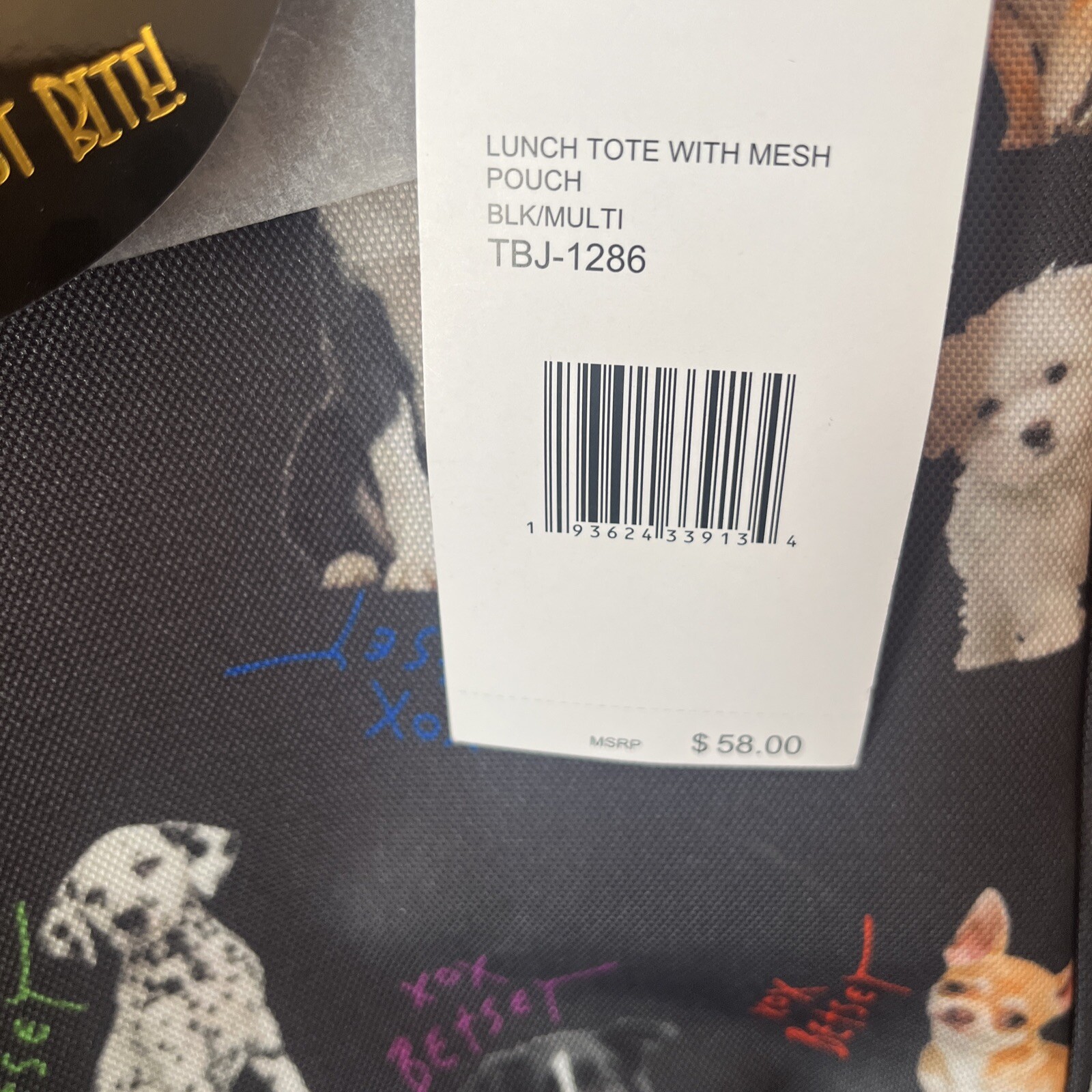 betsey johnson corgi lunch bag