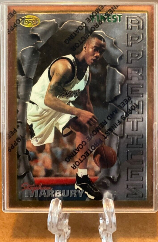 1996-97 Topps Finest - Bronze Stephon Marbury #62 (RC) Timberwolves